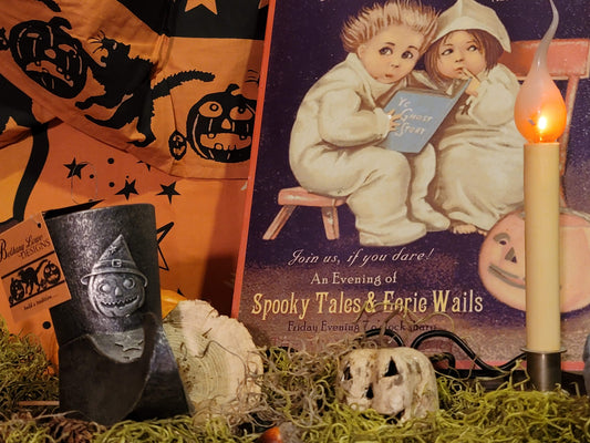 Vintage Halloween style Bethany Lowe paper mache witch boot collectible RARE