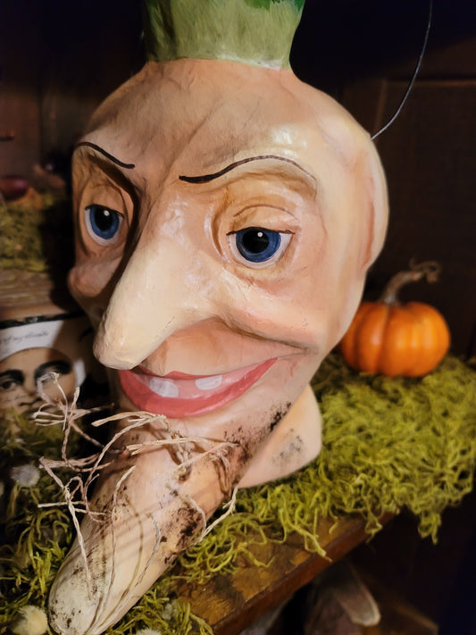 Brindwiddles Halloweth Halloween Frightful Parsnip Paper Mache Candy Bucket Cody Foster