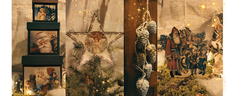 Stubbins Christmas Cards, Garlands, Linens and Decorations