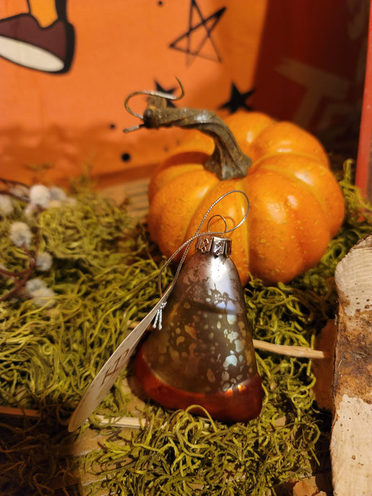 Vintage Halloween Style Candy Corn Mercury Glass Ornament