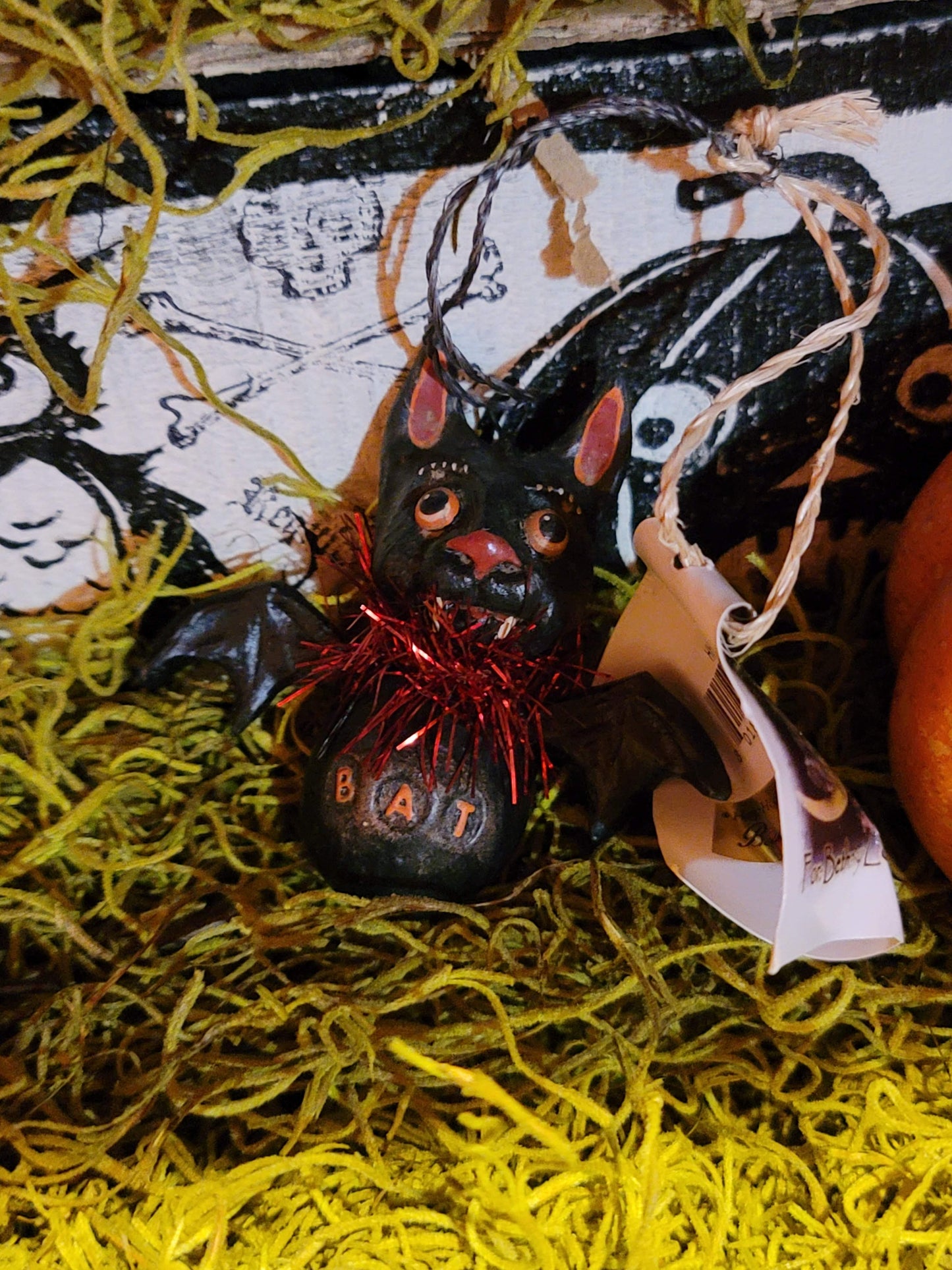 Vintage Halloween Style Hop Hop Jingle Boo Debra Schoch Bat Ornament Bethany Lowe