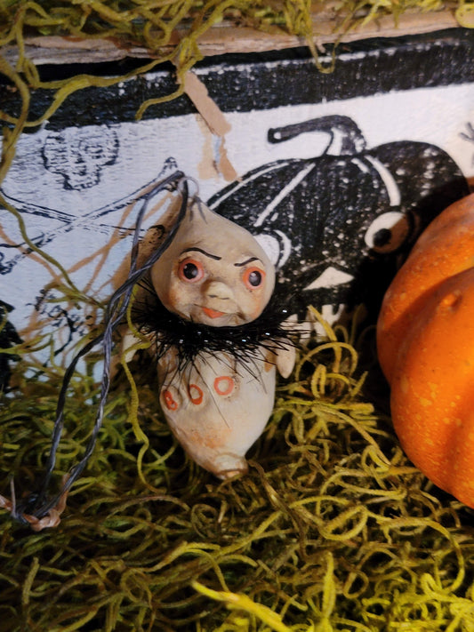 Vintage Hallween Style Hop Hop Jingle Boo Debra Schoch Ghost Ornament Bethany Lowe