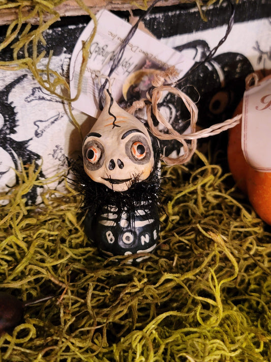 Vintage Halloween Style Debra Schoch Bone Skeleton ornament