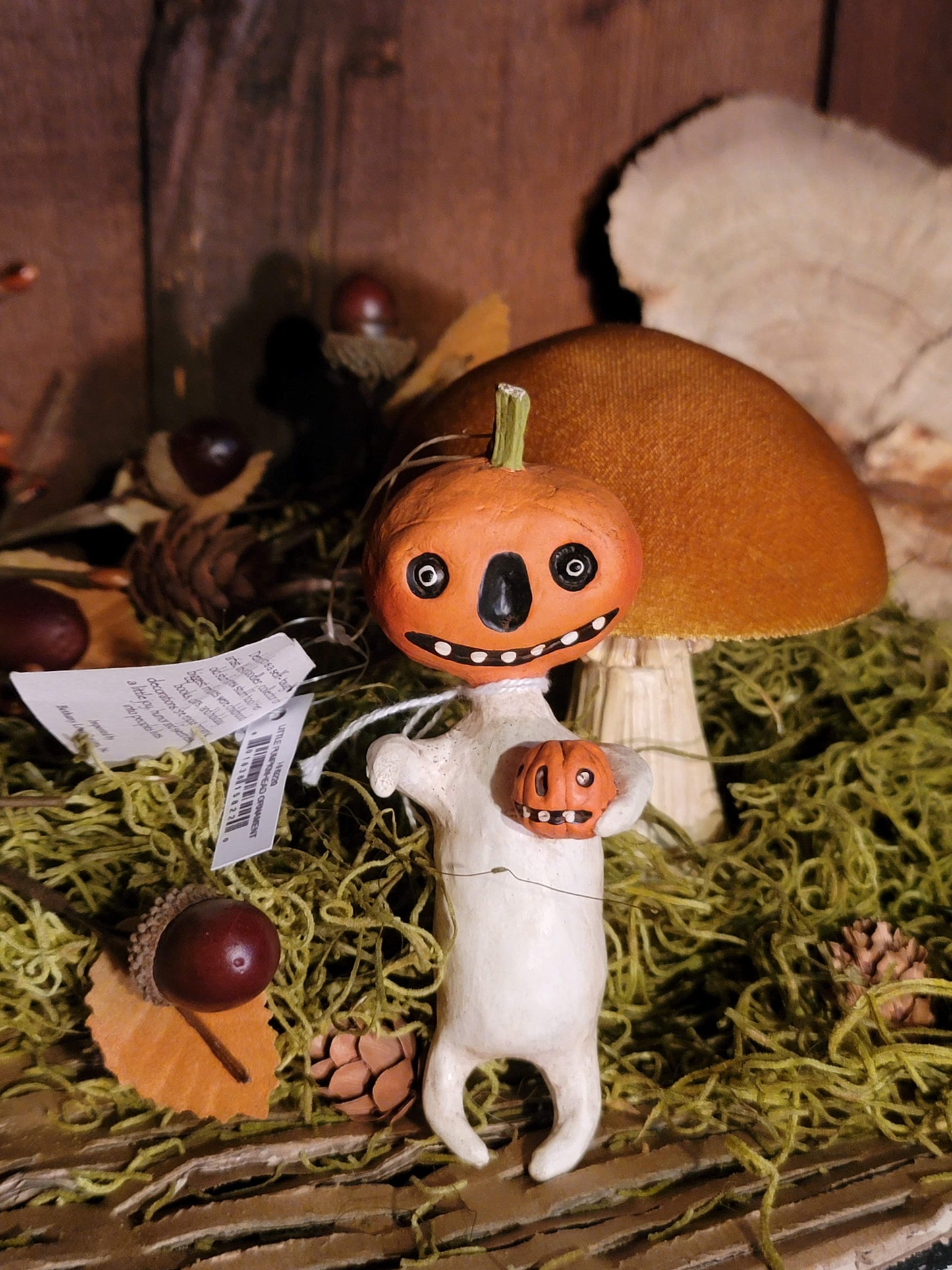 Vintage Halloween Style Debra Schoch Hop Hop Jingle Boo Pumpkin Ghost Ornament
