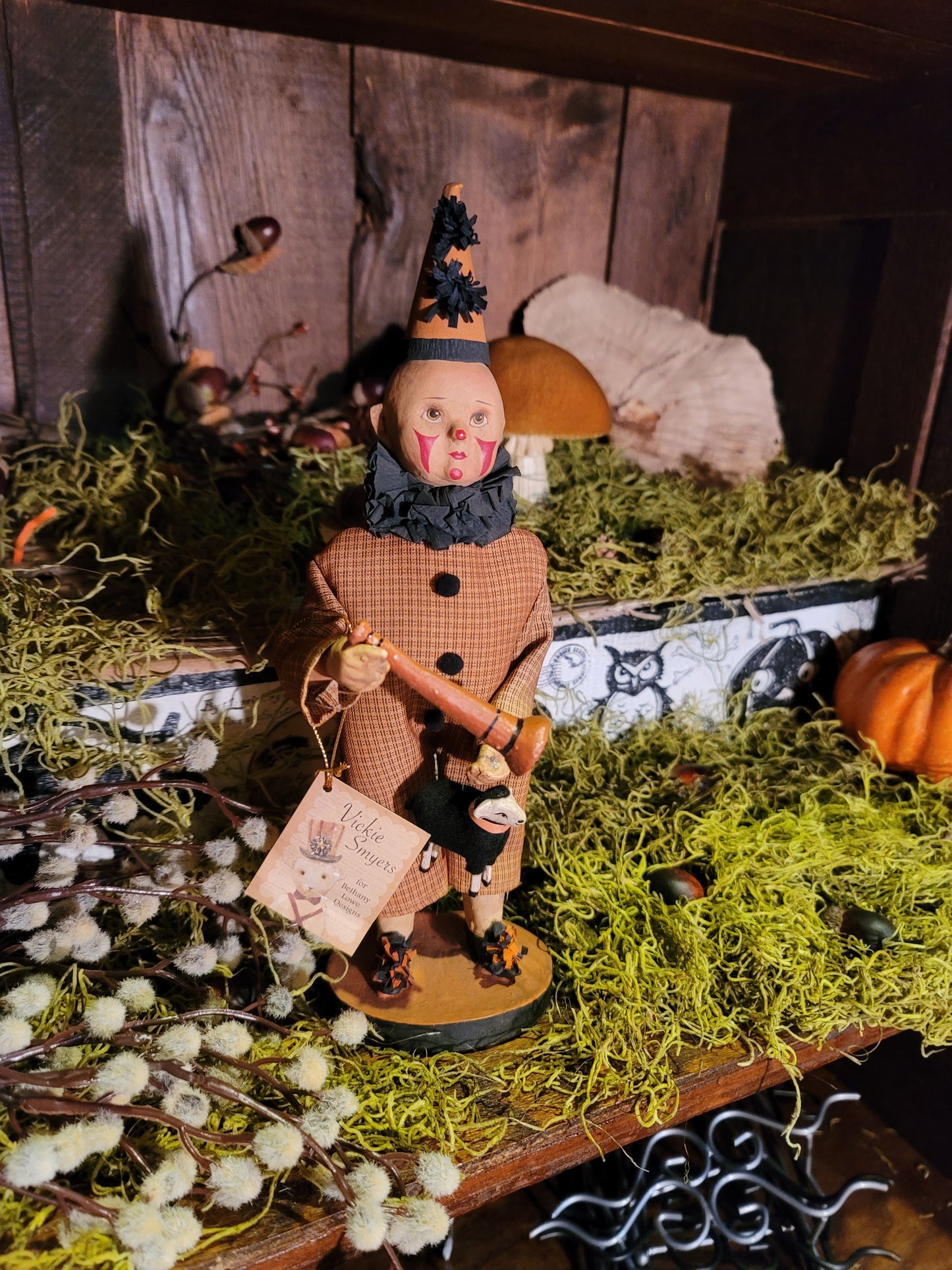 Vintage Halloween Style Clown Hooligan Vicki Smyers Bethany Lowe Figurine