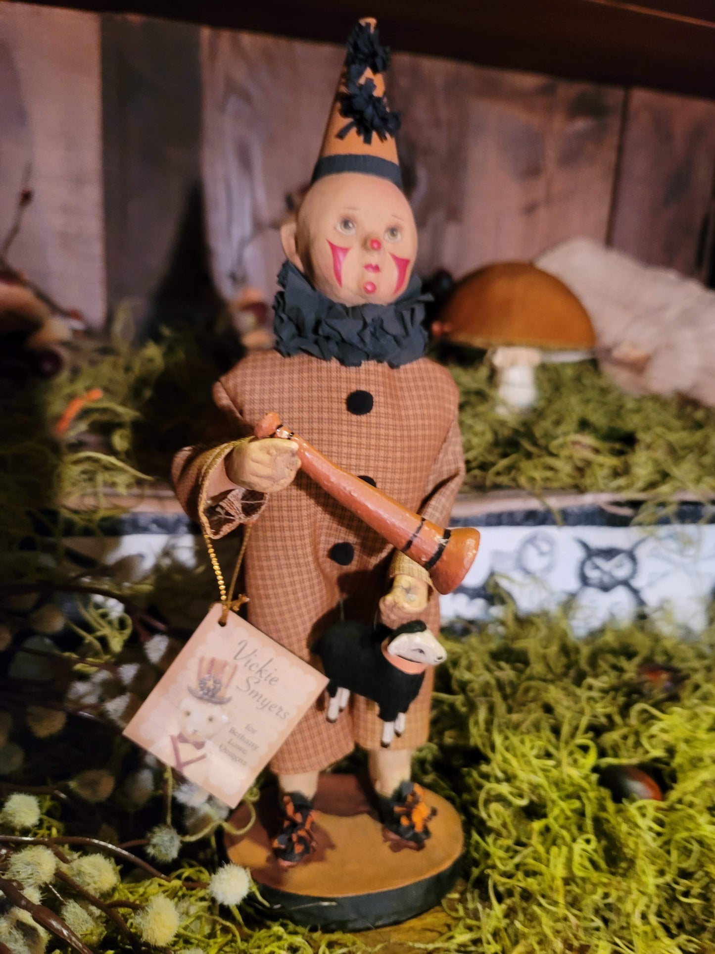 Vintage Halloween Style Clown Hooligan Vicki Smyers Bethany Lowe Figurine