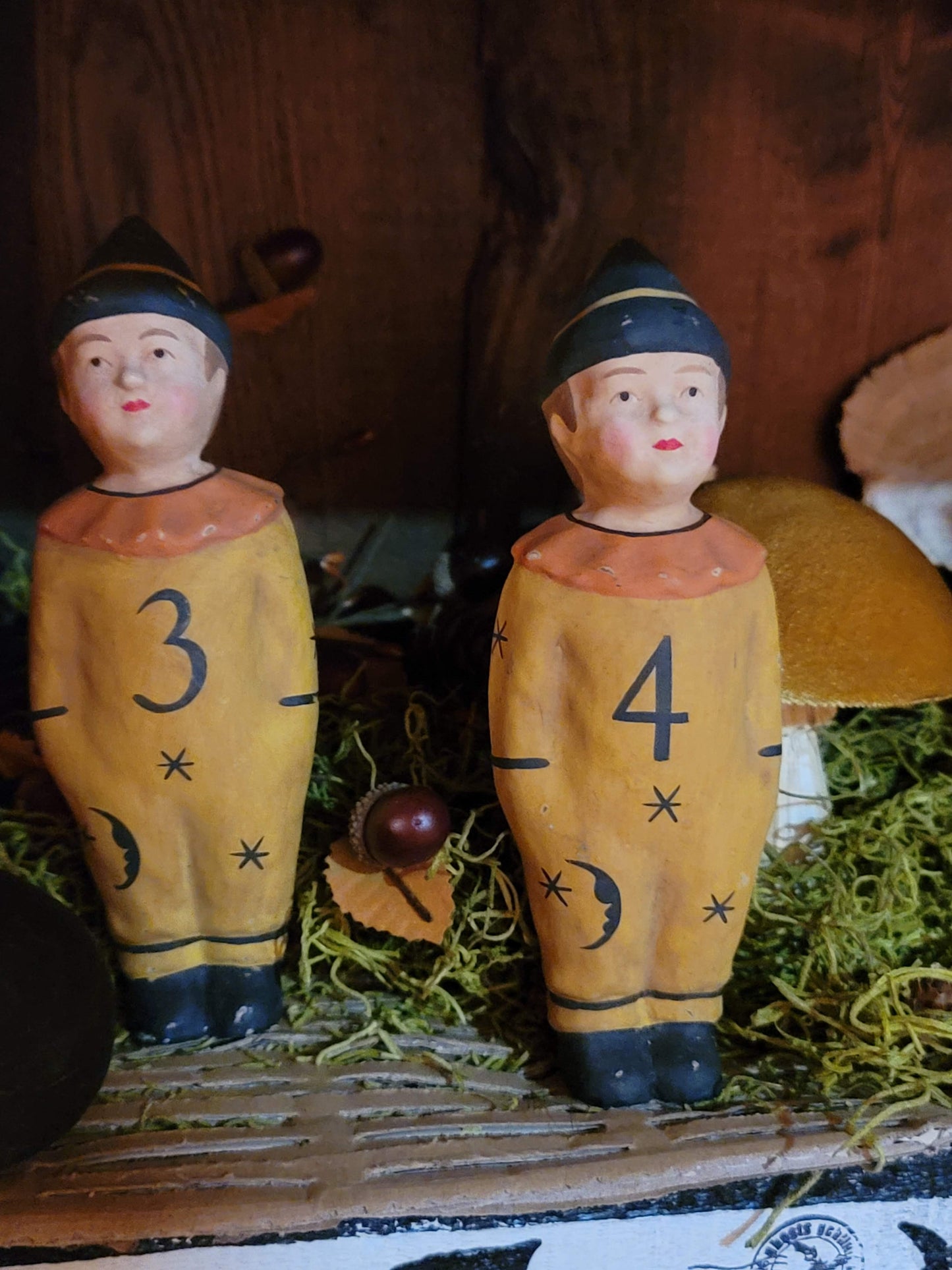 Vintage Halloween Style Bethany Lowe Brownie Bowling Buddies Figurine Set