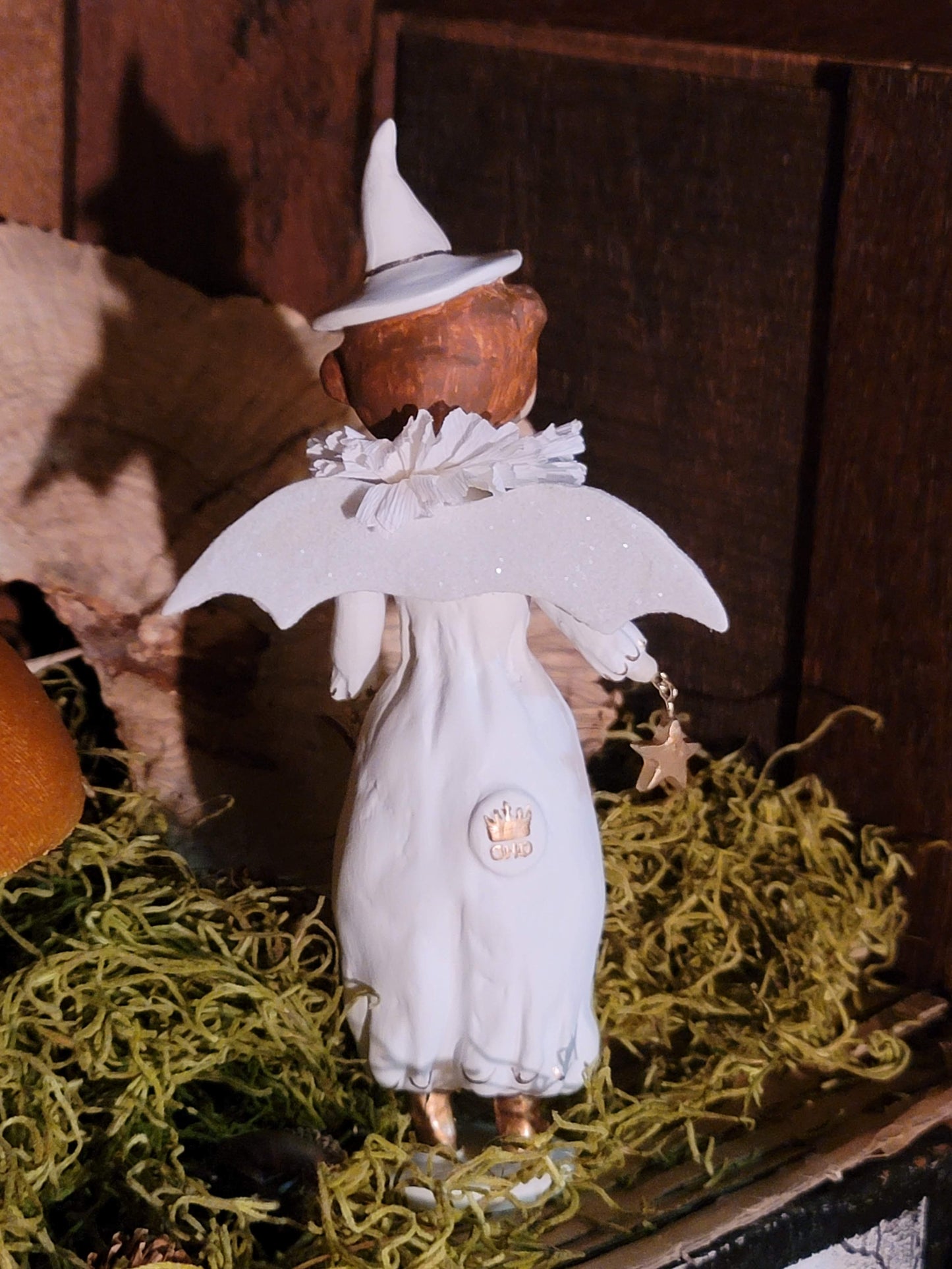 Vintage Halloween Folk Art Style Dee Harvey Miss Behavin Witch Figurine