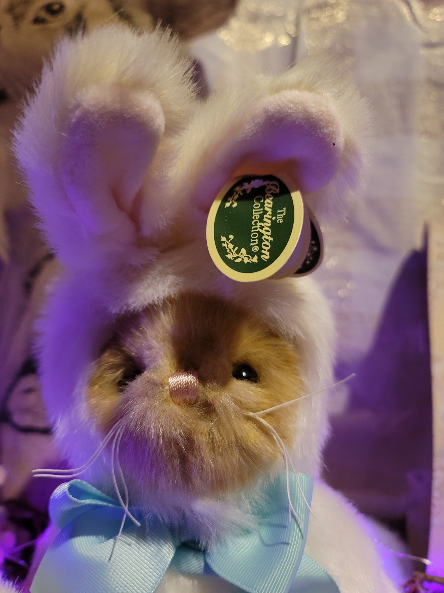 Beary Harey Easter Bunny Bear with Pull Down Hat and Movable Limbs