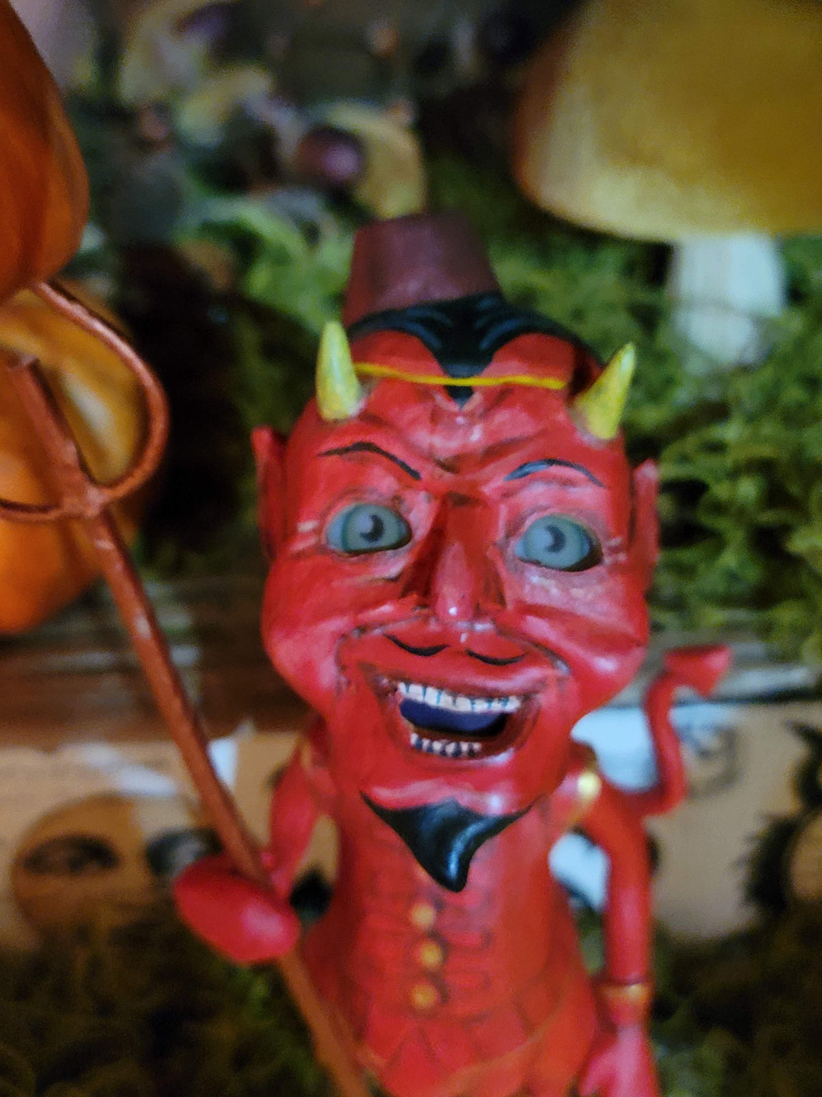 Vintage Halloween Style Damian Devil Standing Figurine