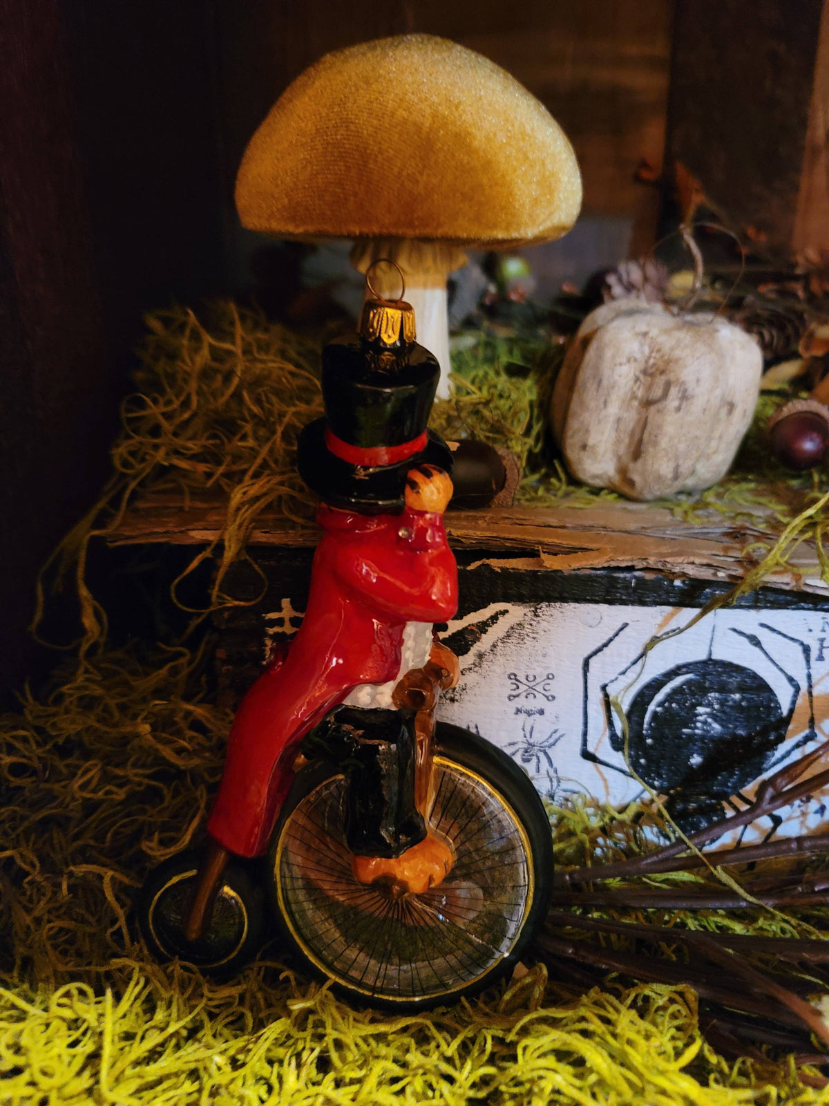 Vintage Style Heirloom Circus Tiger Birthday Christmas Ornament- The Ringmaster