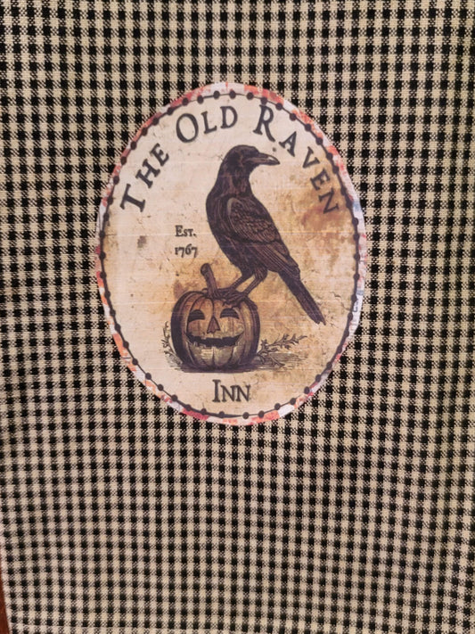 Varnmerlan The Raven of Halloweth Vintage Halloween Style Decorative Towel