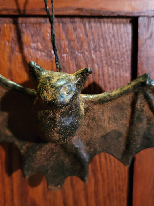 Vintage Halloween Style Large Hanging Tinkertons Alchemy Bat