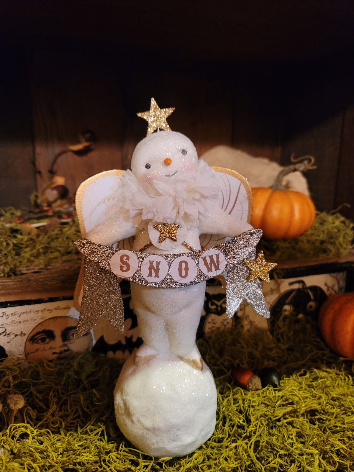 Vintage Halloween Style Christmas Angel Dee Foust Harvey