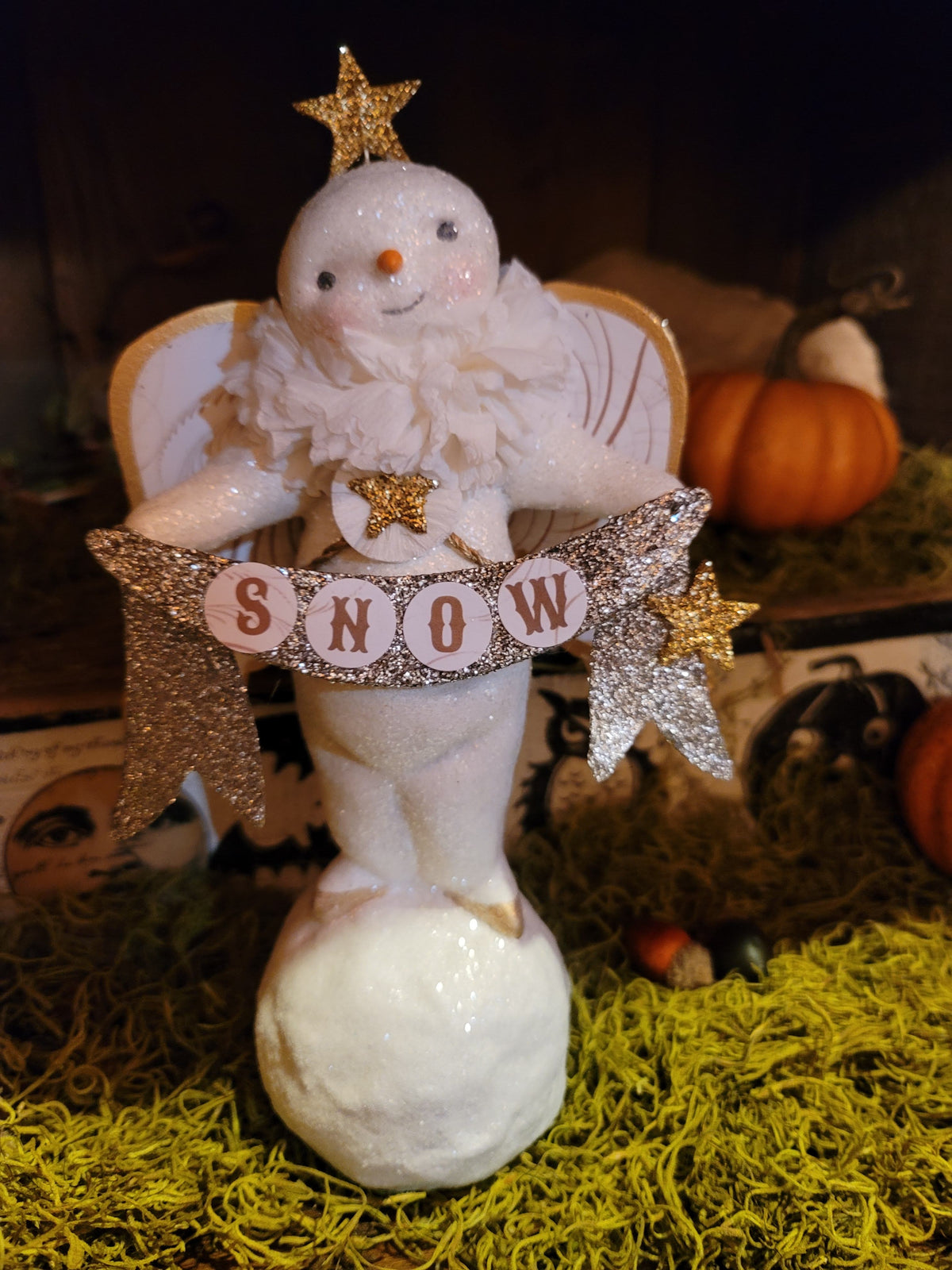 Vintage Halloween Style Christmas Angel Dee Foust Harvey