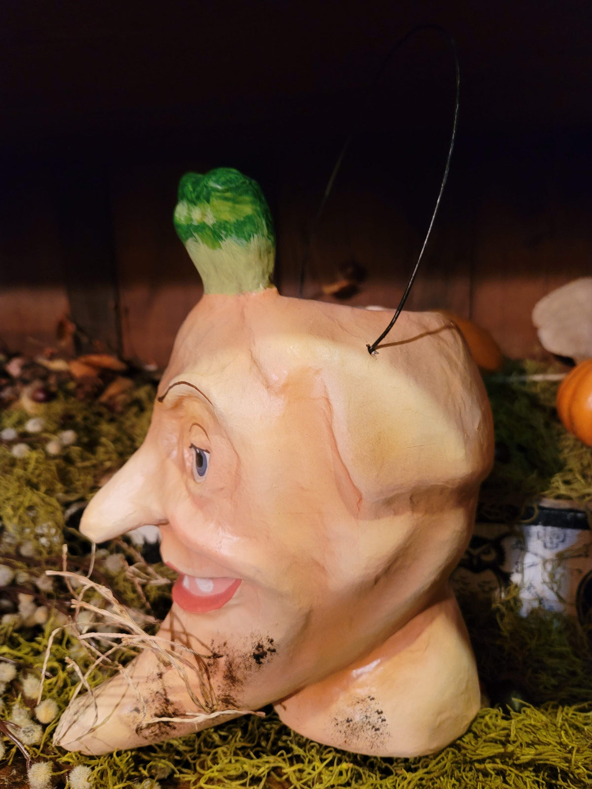 Brindwiddles Halloweth Halloween Frightful Parsnip Paper Mache Candy Bucket Cody Foster