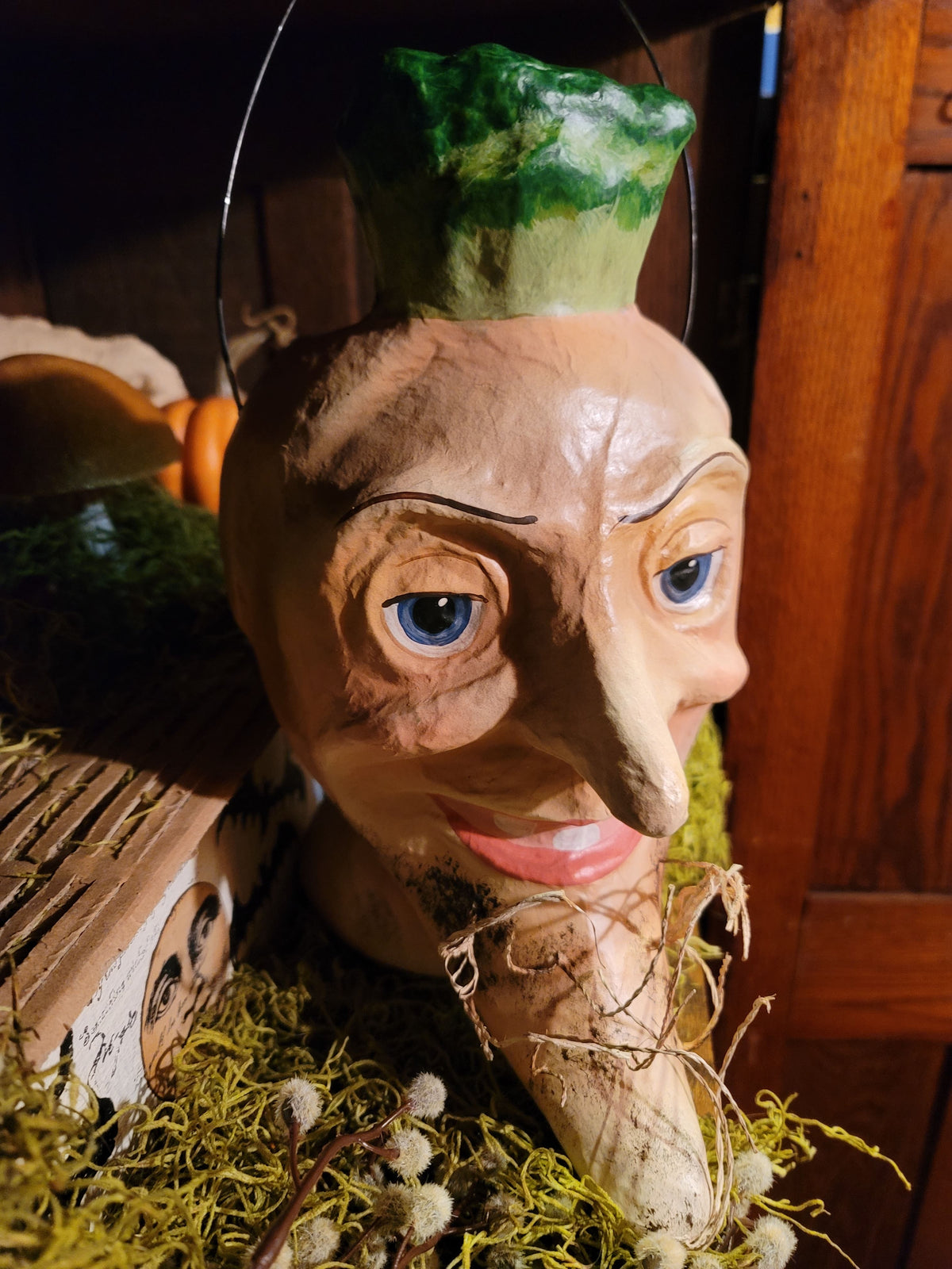Brindwiddles Halloweth Halloween Frightful Parsnip Paper Mache Candy Bucket Cody Foster