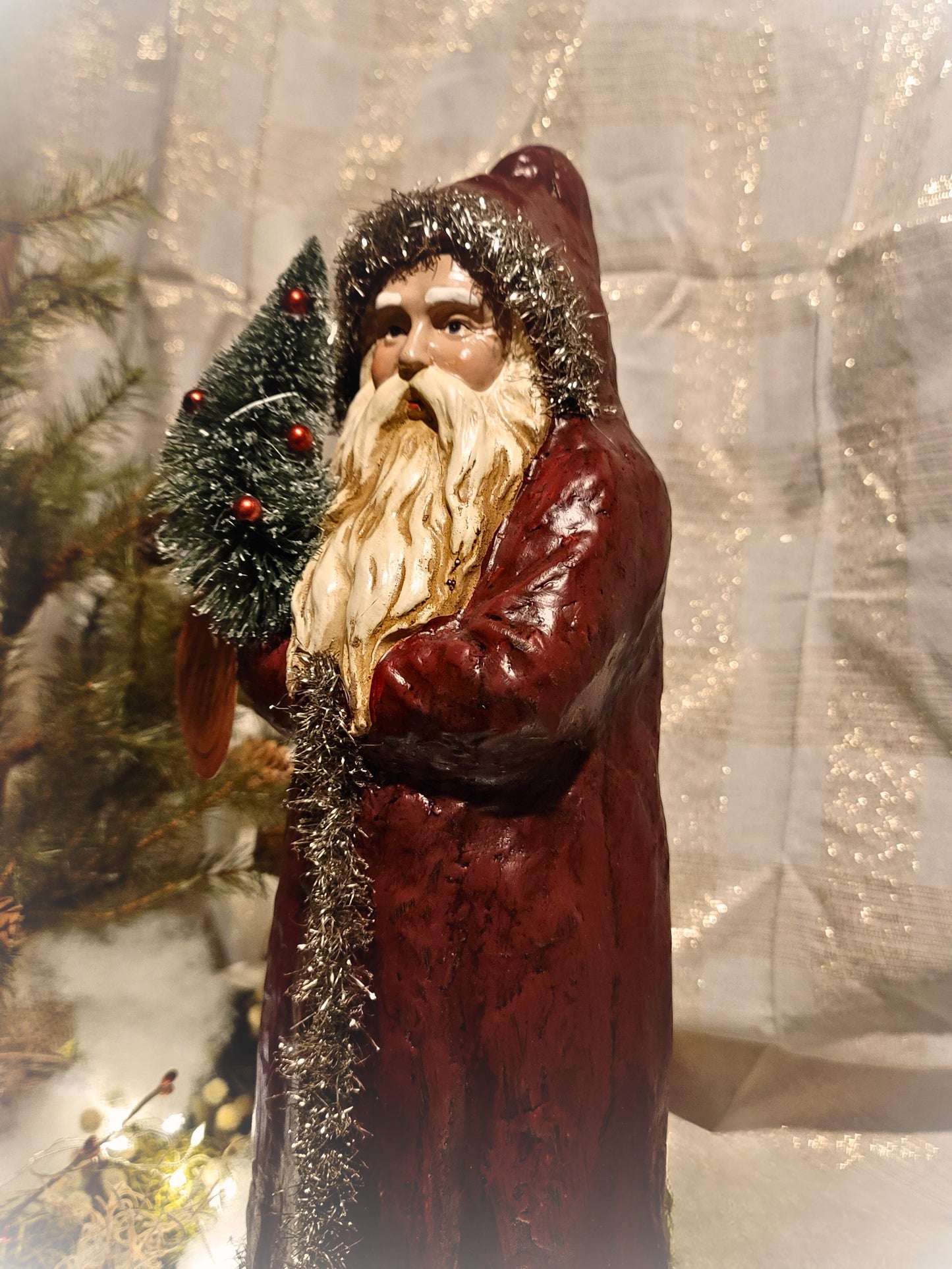 Vintage Primitive Style Victorian Belsnickle Santa Figurine
