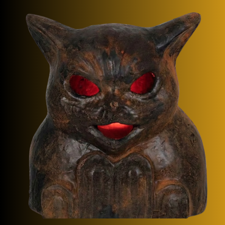 Halloween Vintage Style Black Cat Lantern