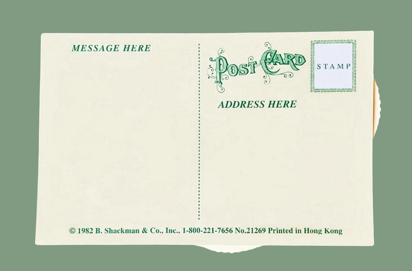 Vintage Victorian Style Birthday Card Calandar Postcard Greeting