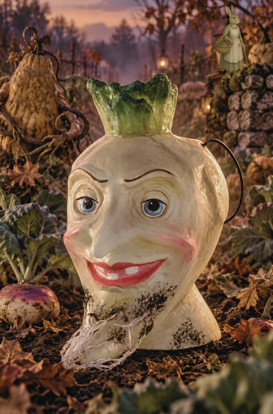 Brindwiddles Halloweth Halloween Frightful Parsnip Paper Mache Candy Bucket Cody Foster